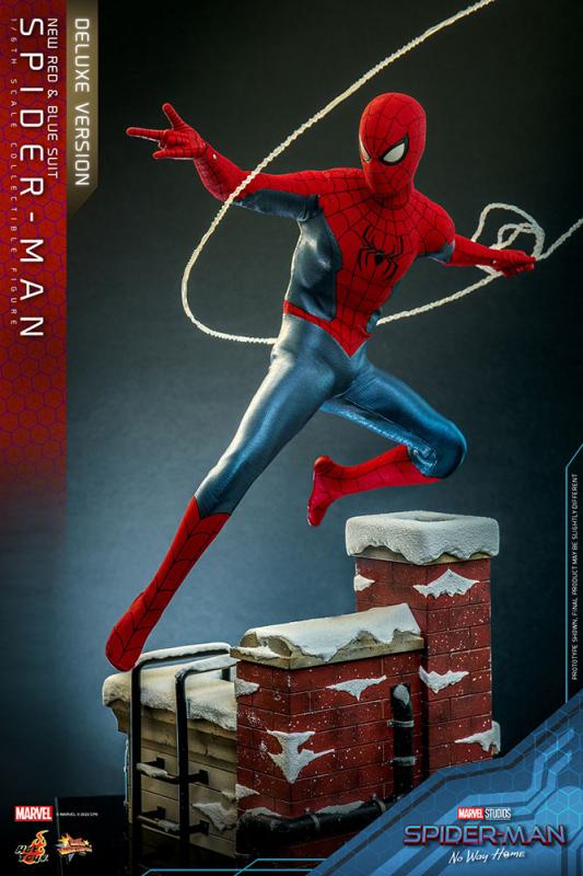 Spider-Man: No Way Home Movie Masterpiece Action Figure 1/6 Spider-Man (New Red and Blue Suit) (Delu