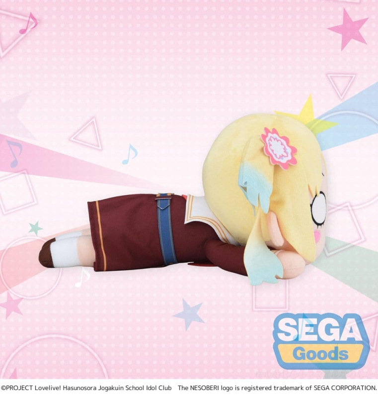 Love Live! Nesoberi (Lay-Down) Plush Figure Osawa Rurino - Winter Uniform (M) 16 cm 2