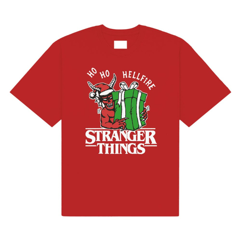 Stranger Things T-Shirt Ho Ho Hellfire Size M