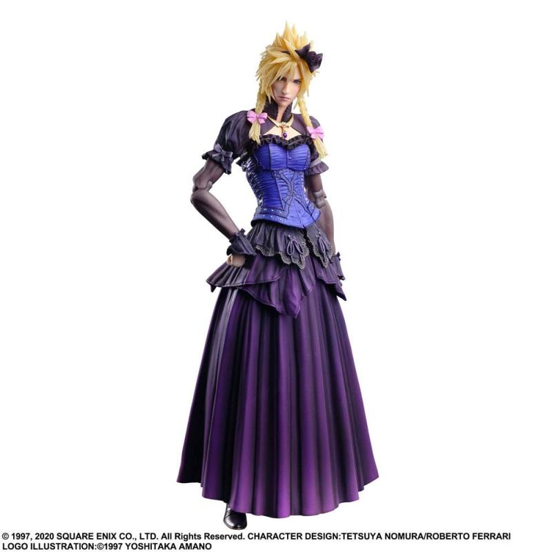 Final Fantasy VII Remake Play Arts Kai Action Figure Cloud Strife Dress Ver. 28 cm 1