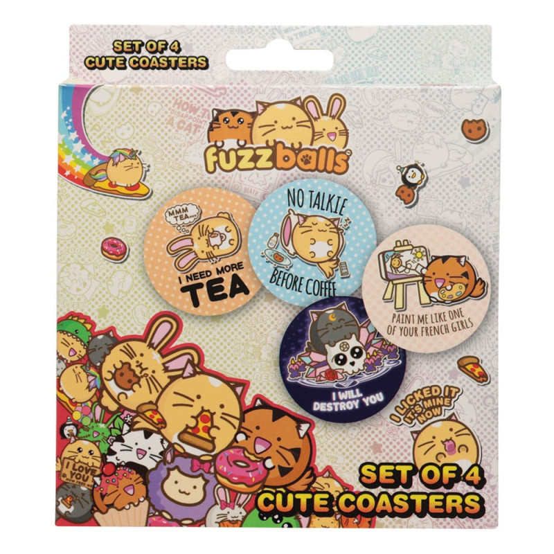 Fuzzballs Coaster 4-Pack 3
