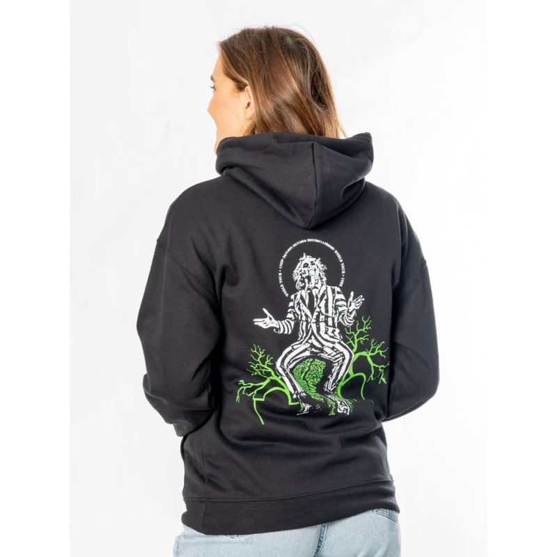 Beetlejuice Hooded Sweater Front Back World Tour Size L 4