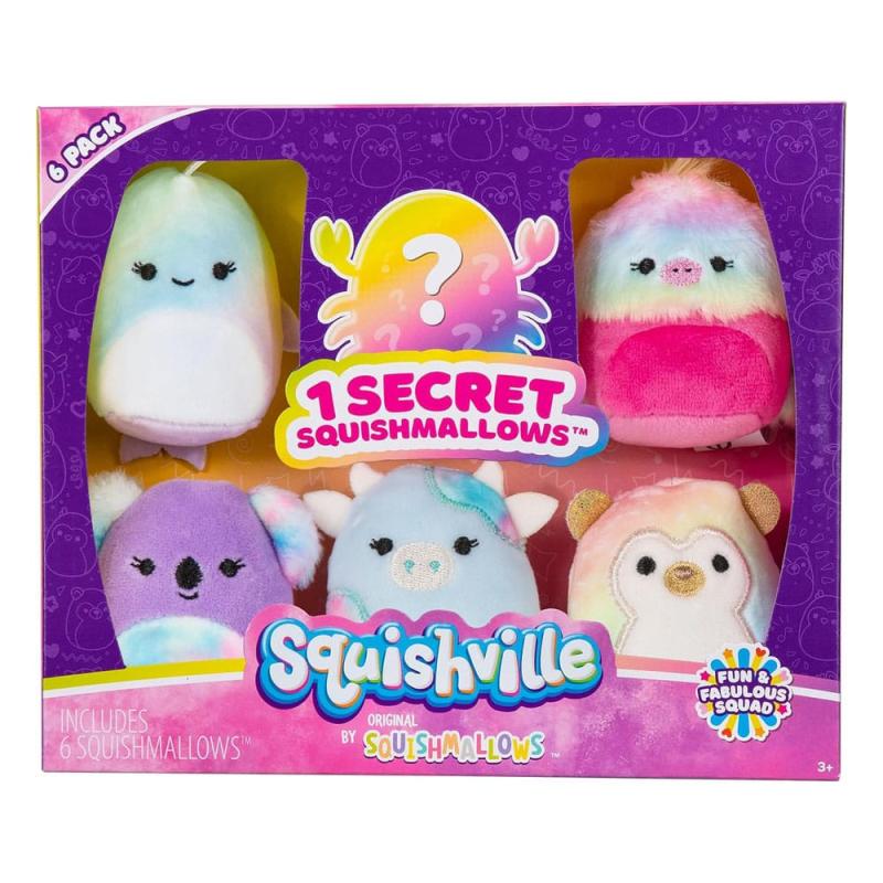 Squishville Mini Squishmallows Plush Figure 6-Pack Fun & Fabulous Squad 5 cm