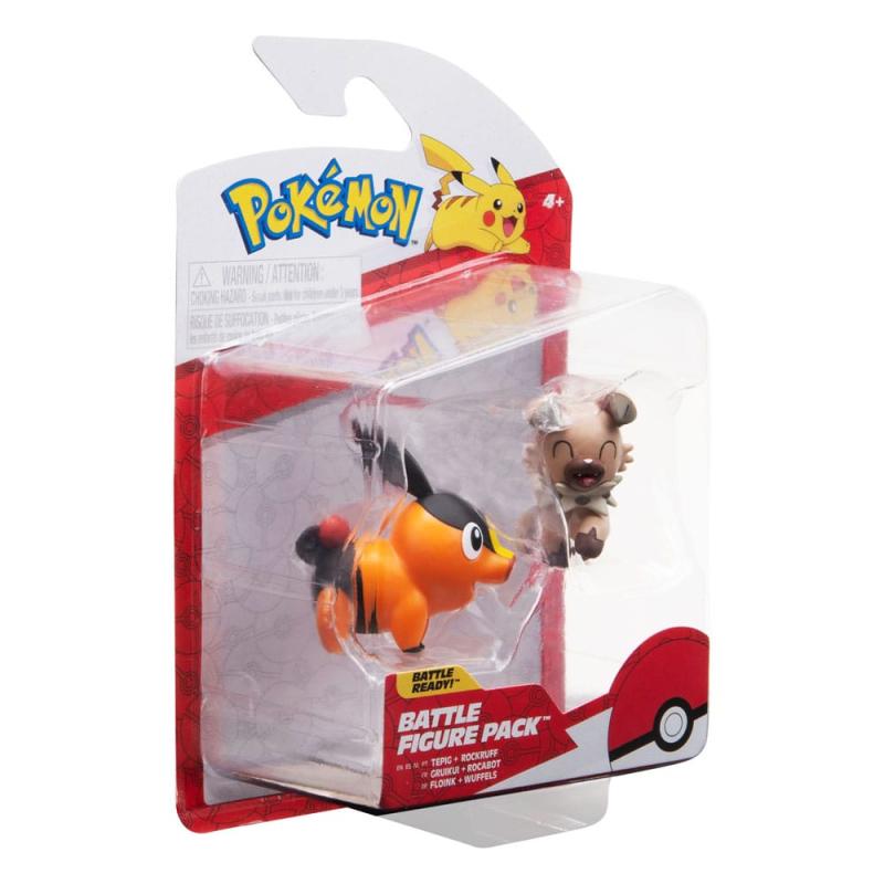 Pokémon Battle Figure Set Figure 2-Pack Tepig, Rockruff