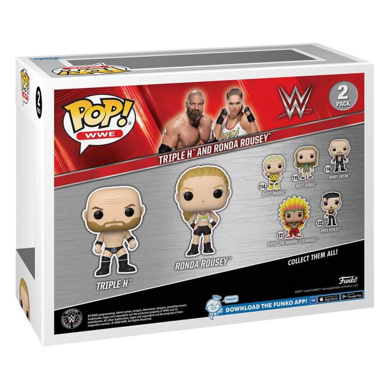 WWE POP! Vinyl Figures 2-Pack Rousey/Triple H 9 cm