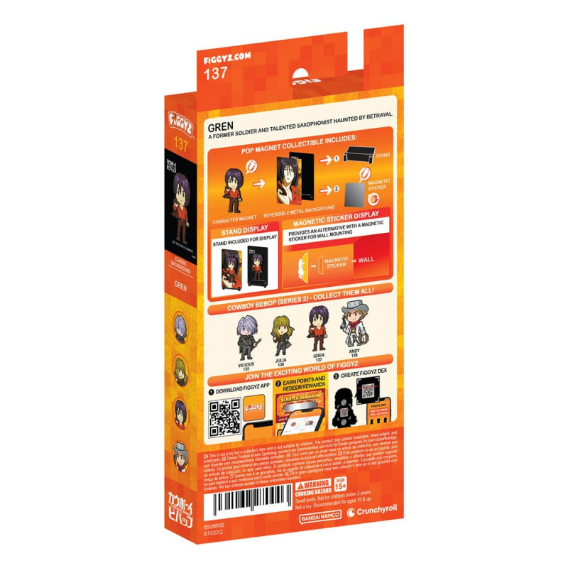 Cowboy Bebop FiGGYZ Magnet Collectible Gren 11 cm 3