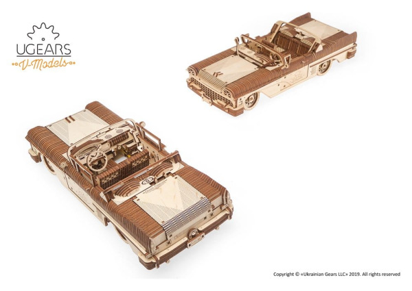 Ugears 3D Wooden Puzzle Dream Cabriolet VM-05 5