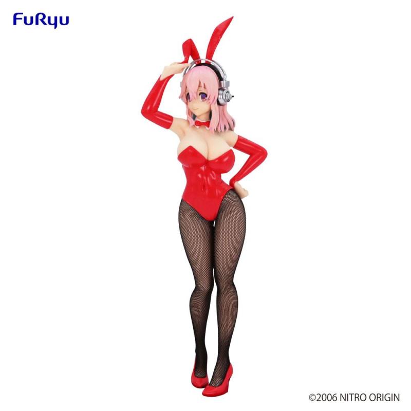 Super Sonico BiCute Bunnies PVC Statue Super Sonico Red Ver. 28 cm 1