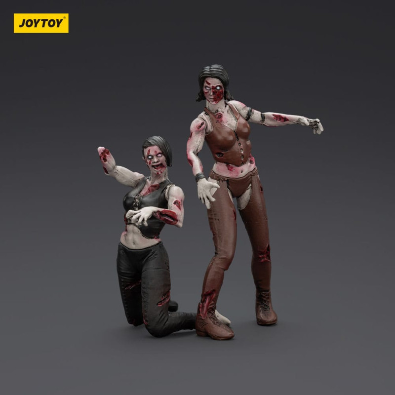 Zombie Dark Source Action Figures 2-Pack Female wrestlers 8 cm 4