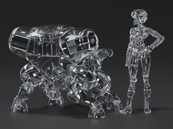 Ghost in the Shell PLAMAX minimum factory Plastic Model Kit Motoko Kusanagi with Fuchikoma: Thermopt 2