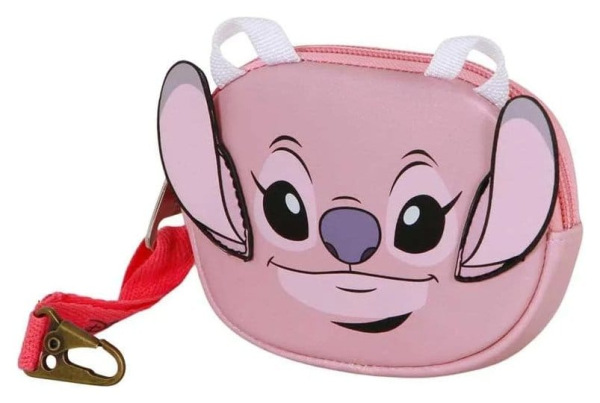 Lilo & Stitch Pill Coin Purse Angel Face Pink 2