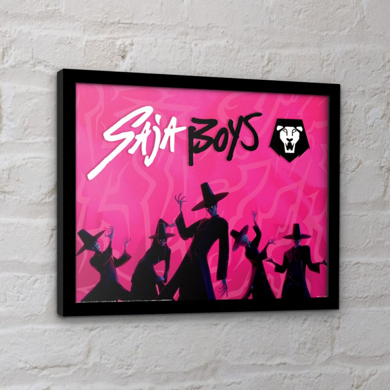 KPop Demon Hunters Collector Print Framed Poster Saja Boys Idol 1