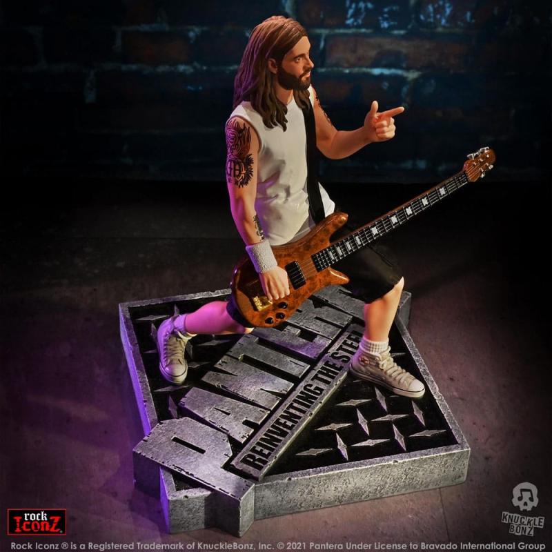 Pantera Rock Iconz Statue Rex Brown (Reinventing the Steel) 22 cm 3