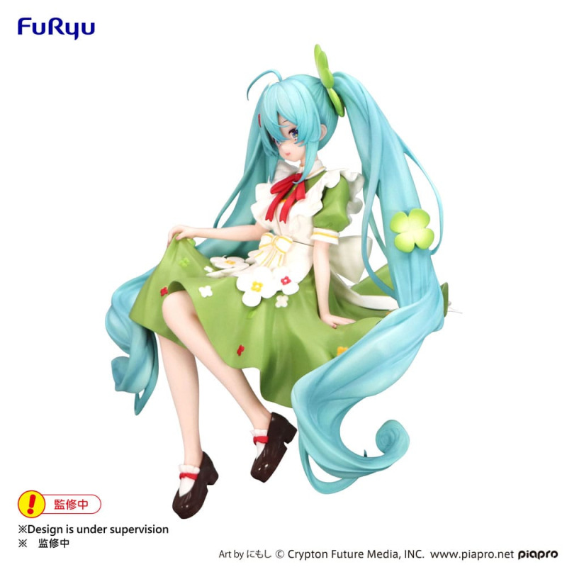 Hatsune Miku Noodle Stopper PVC Statue Flower Fairy Clover 15 cm 1