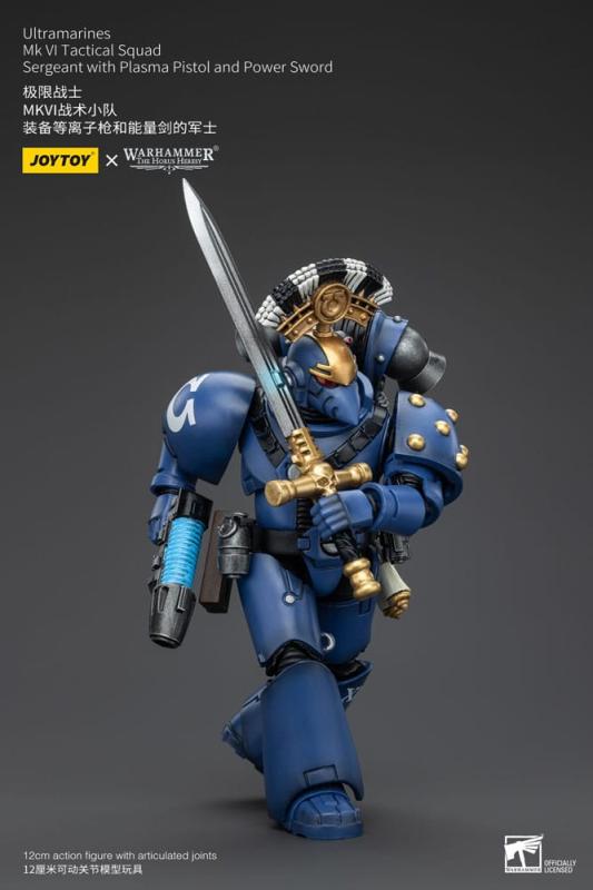 Warhammer The Horus Heresy Action Figure 1/18 Ultramarines MK VI Tactical Squad Sergeant with Plasma 4