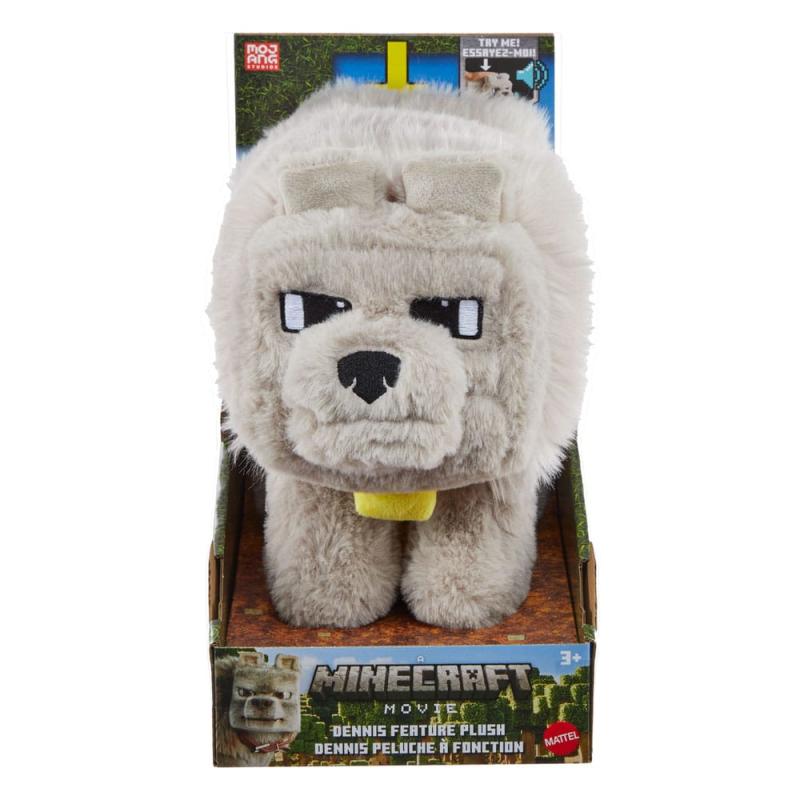 A Minecraft Movie Plush Figure Dennis the Wolf 20 cm 1