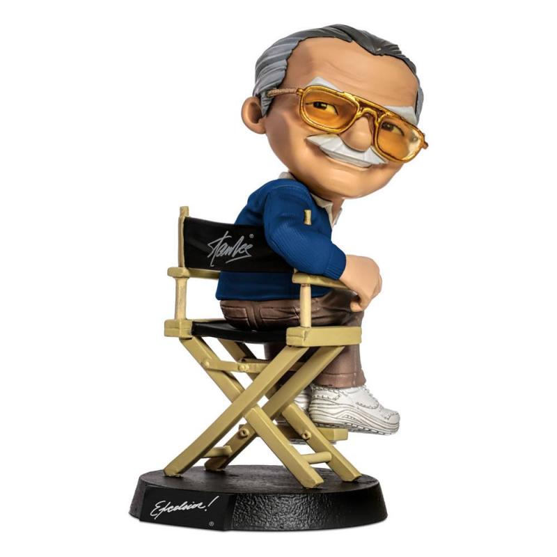Marvel: Stan Lee 14 cm Mini Co. PVC Figure Blue Shirt Version - Iron Studios
