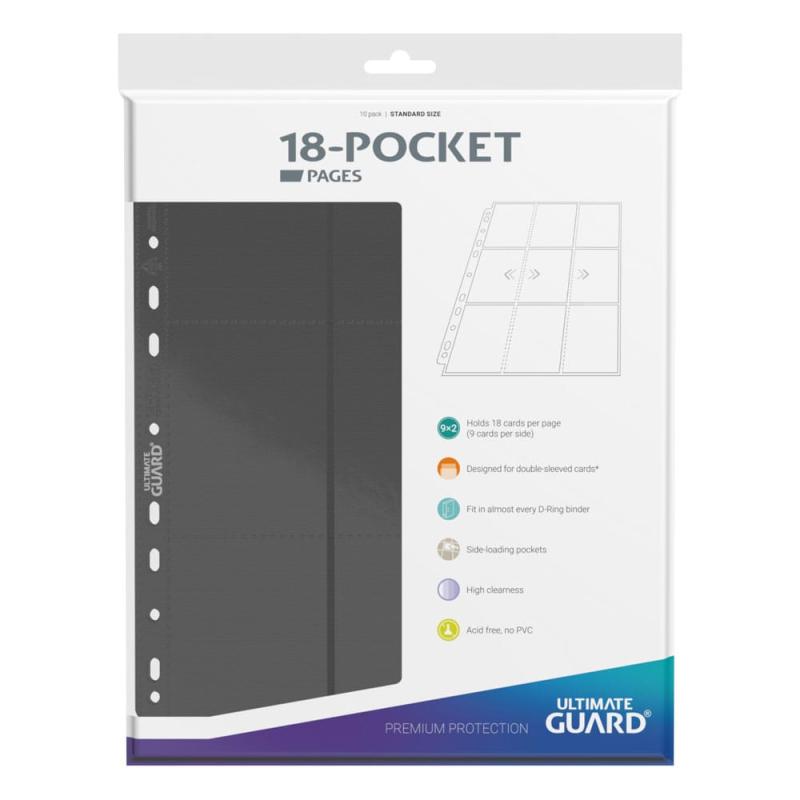 Ultimate Guard 18-Pocket Pages Side-Loading Grey (10) 2