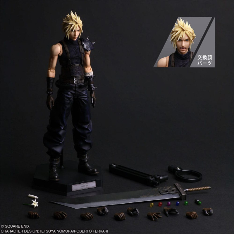 Final Fantasy VII Rebirth Play Arts Shin Action Figure Cloud Strife 27 cm 8