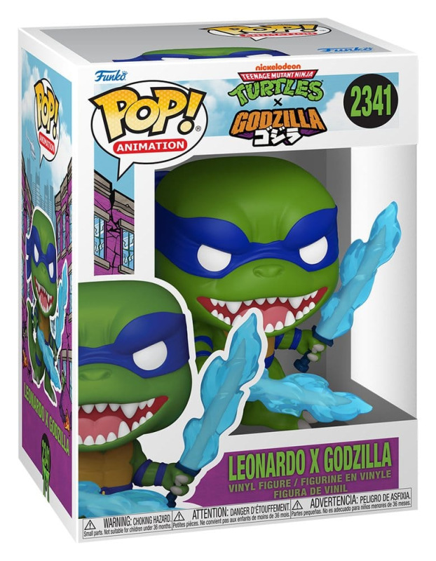 Godzilla x Turtles POP! Animation Vinyl Figure Leonardo X Godzilla 9 cm 1