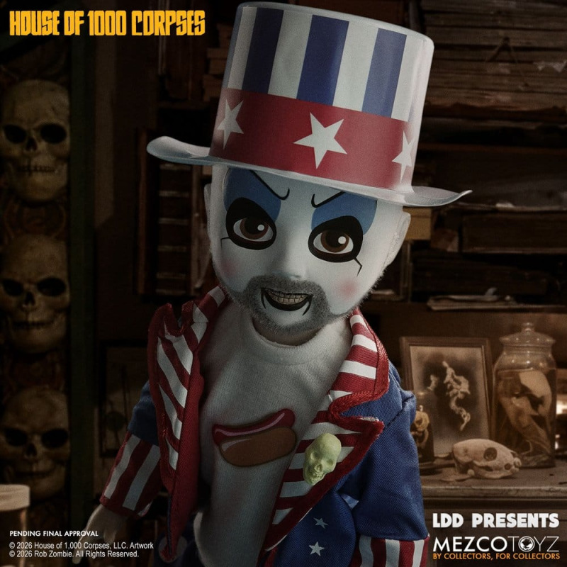 House of 1000 Corpses LDD Presents Doll Captain Spaulding 25 cm 4