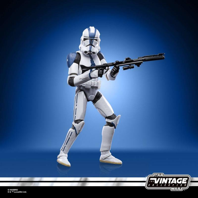 Star Wars The Clone Wars: Clone Trooper (501st Legion) 10cm Vintage Action Figure - Hasbro