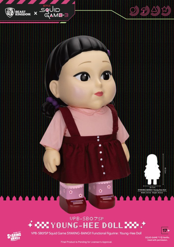 Squid Game Syaking Bang Figure/Coin Bank Young-Hee Doll Season 3 48 cm 1