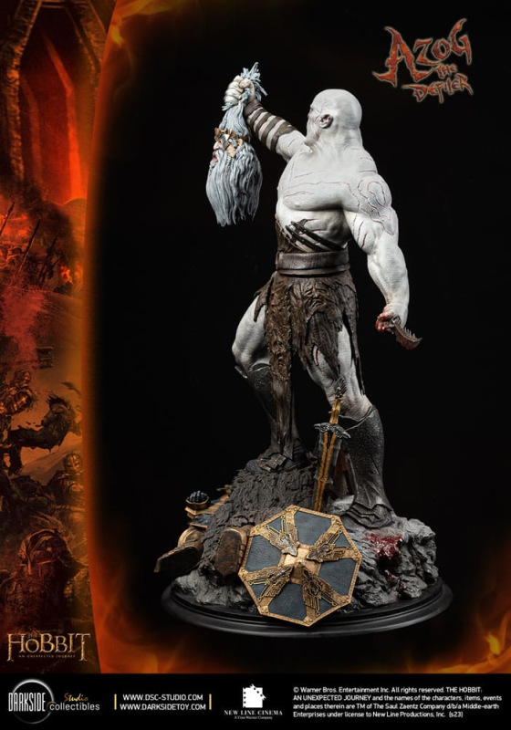 The Hobbit MS Series Statue 1/3 Azog The Defiler John Howe Signature Edition Edition 90 cm 5