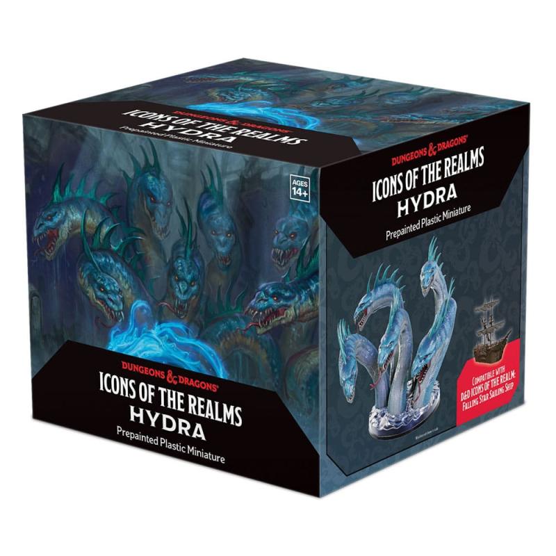 D&D Icons of the Realms: Bigby Presents Prepainted Miniature Hydra Boxed Miniature Boxed Miniature (
