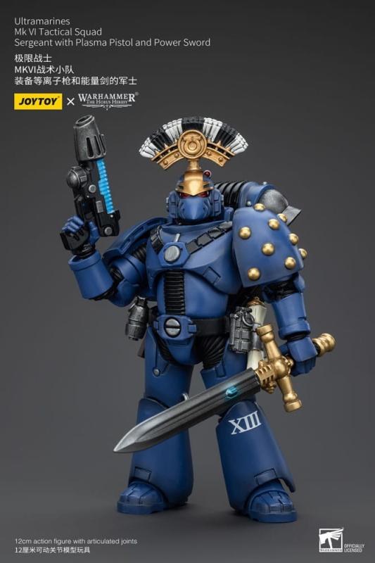 Warhammer The Horus Heresy Action Figure 1/18 Ultramarines MK VI Tactical Squad Sergeant with Plasma 2