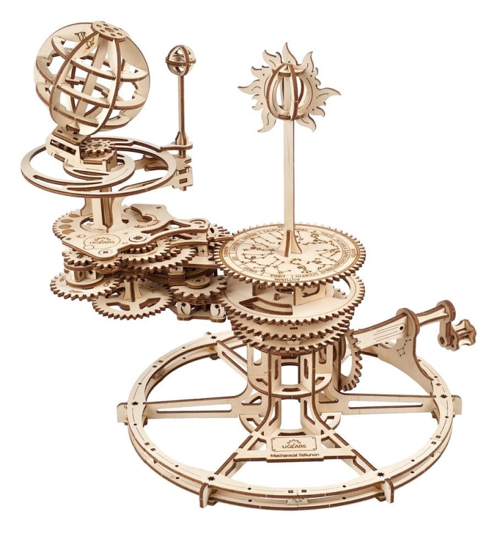 Ugears 3D Wooden Puzzle Mechanical Tellurion 2