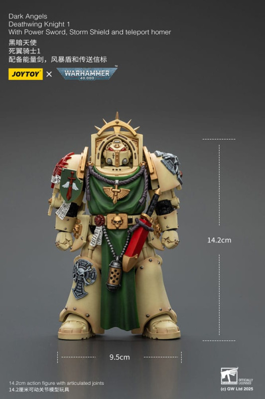 Warhammer 40,000 Action Figure Dark Angels Deathwing Knight 1 14 cm 1