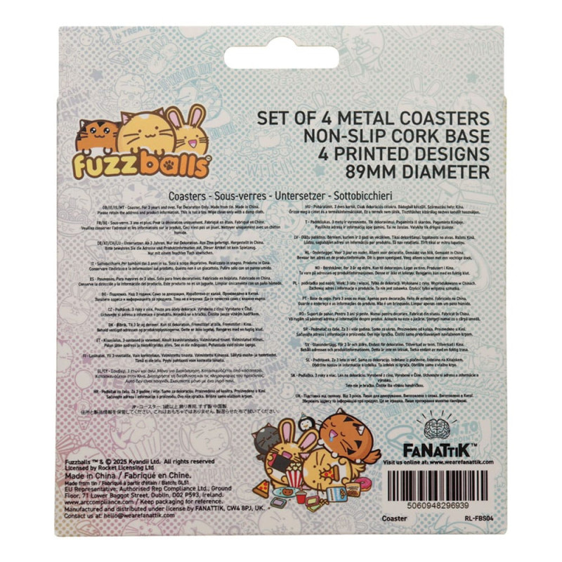 Fuzzballs Coaster 4-Pack 2