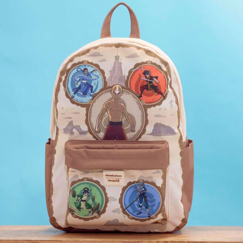 Nickelodeon by Loungefly Full-Size Nylon Backpack Avatar: The Last Airbender Bending Arts 1