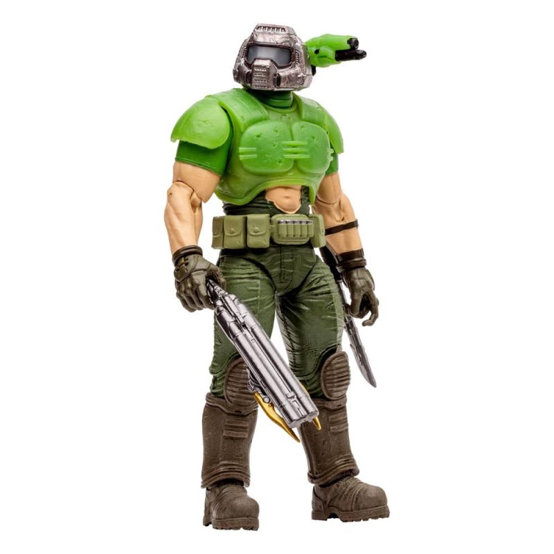 Doom Eternal Action Figure Doom Slayer Classic (Glow In The Dark Edition) Gold Label 18 cm