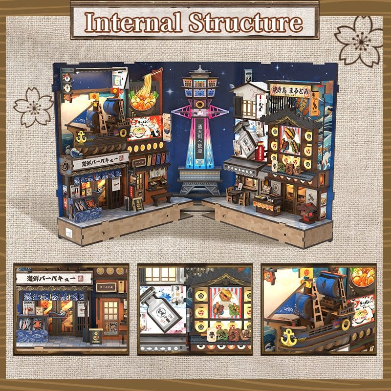 Book Nook Tsutenkaku Ichiban Street 23 x 12 cm 6
