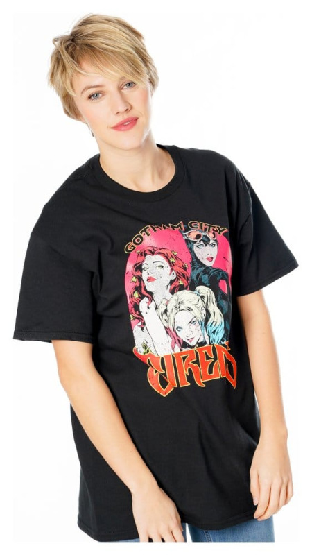 Gotham City Sirens T-Shirt Vintage Poster Size M 3
