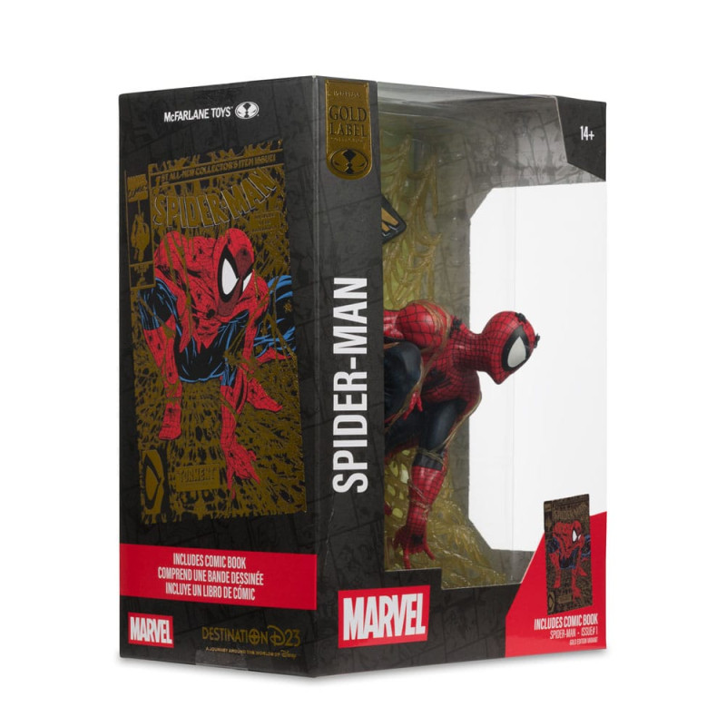 Marvel Collection PVC Statue 1/6 Spider-Man (Spider-Man # 1) (Gold Edition) (Gold Label) 15 cm 8
