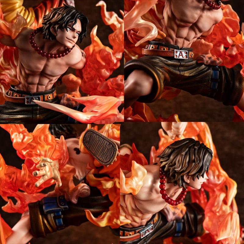 One Piece P.O.P NEO-Maximum PVC Statue Luffy & Ace Bond between brothers 20th Limited Ver. 25 cm 8