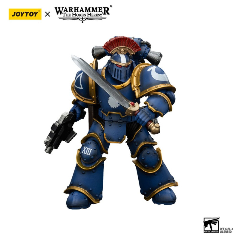 Warhammer The Horus Heresy Action Figure 1/18 Ultramarines Legion MKIII Tactical Squad Sergeant with 12