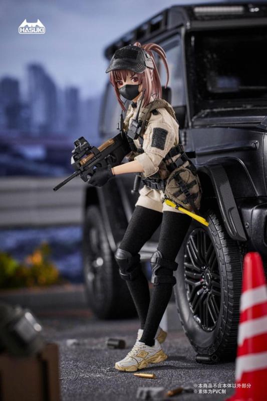 Pocket Art Action Action Figure 1/12 PA006 Reizei Hiyo the Security 15 cm