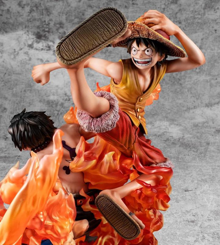 One Piece P.O.P NEO-Maximum PVC Statue Luffy & Ace Bond between brothers 20th Limited Ver. 25 cm 5