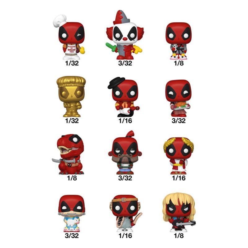 Deadpool Bitty POP! Vinyl Figure Display (32) PDQ 2,5 cm 1