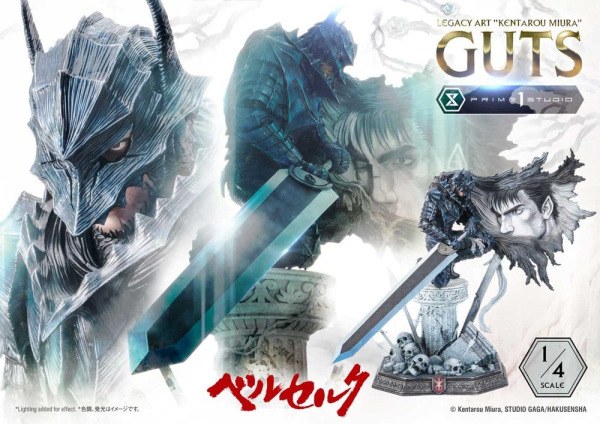 Berserk Legacy Art "Kentarou Miura" Statue 1/4 Guts Bonus Version 74 cm 6