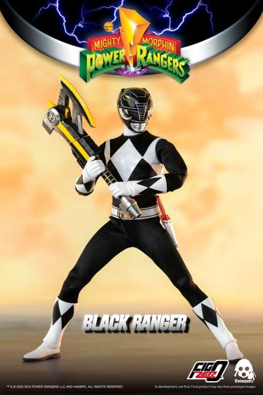 Mighty Morphin Power Rangers FigZero Action Figure 1/6 Black Ranger 30 cm