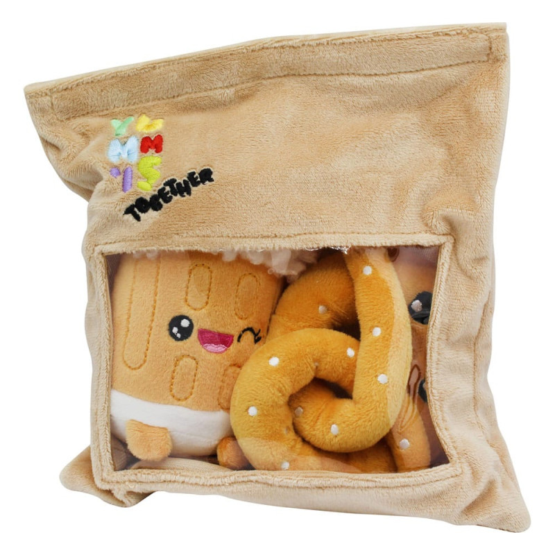 Yummis Together Plush Figures 2 Pack Pretzel & Beer in Take Away Bag 21 cm 2