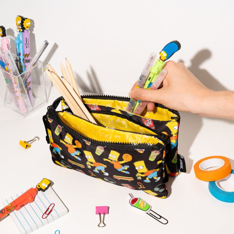 The Simpsons Triple Pencil Case Bart 3
