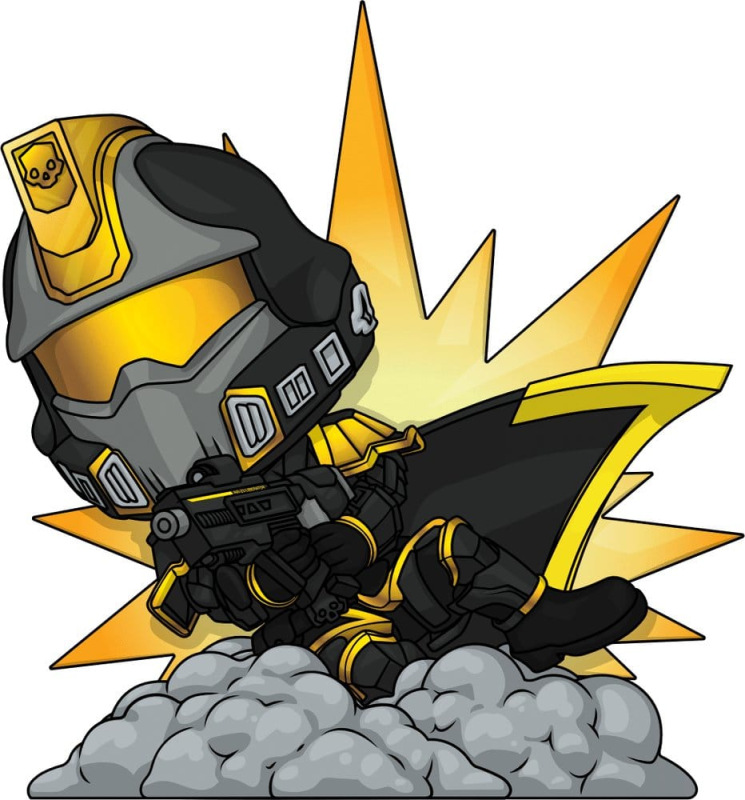 Helldivers 2 Vinyl Figure Hero of the Federation 10 cm 3