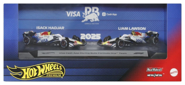 Formula 1 Hot Wheels Premium Die-Cast Vehicle 2-Pack 1:64 Team Visa Cash App Racing Bulls 7