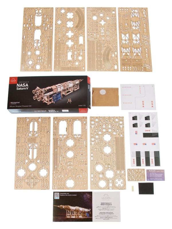 NASA 3D Wooden Puzzle Saturn V 3